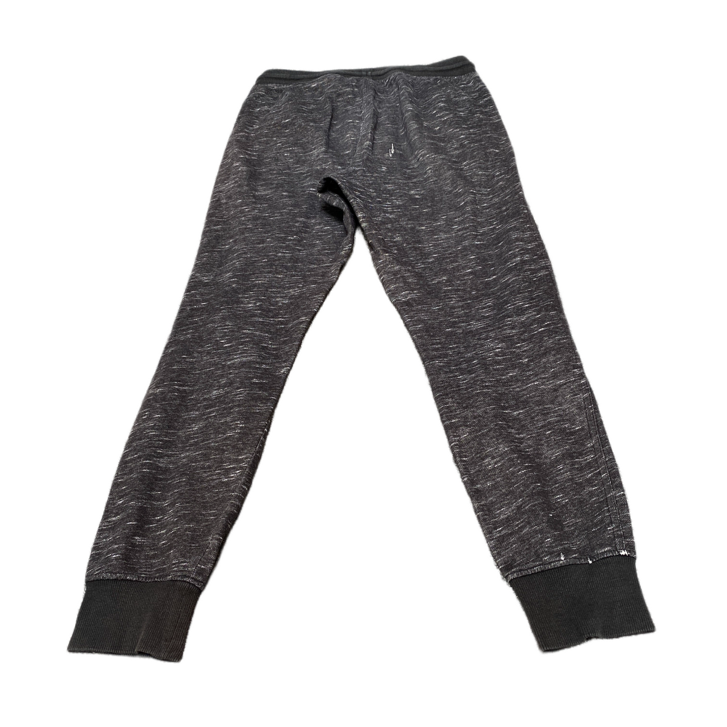 H&M Joggers Fits as Mens 28" Waist Grey Heather Fleece Lined Tapered Trousers