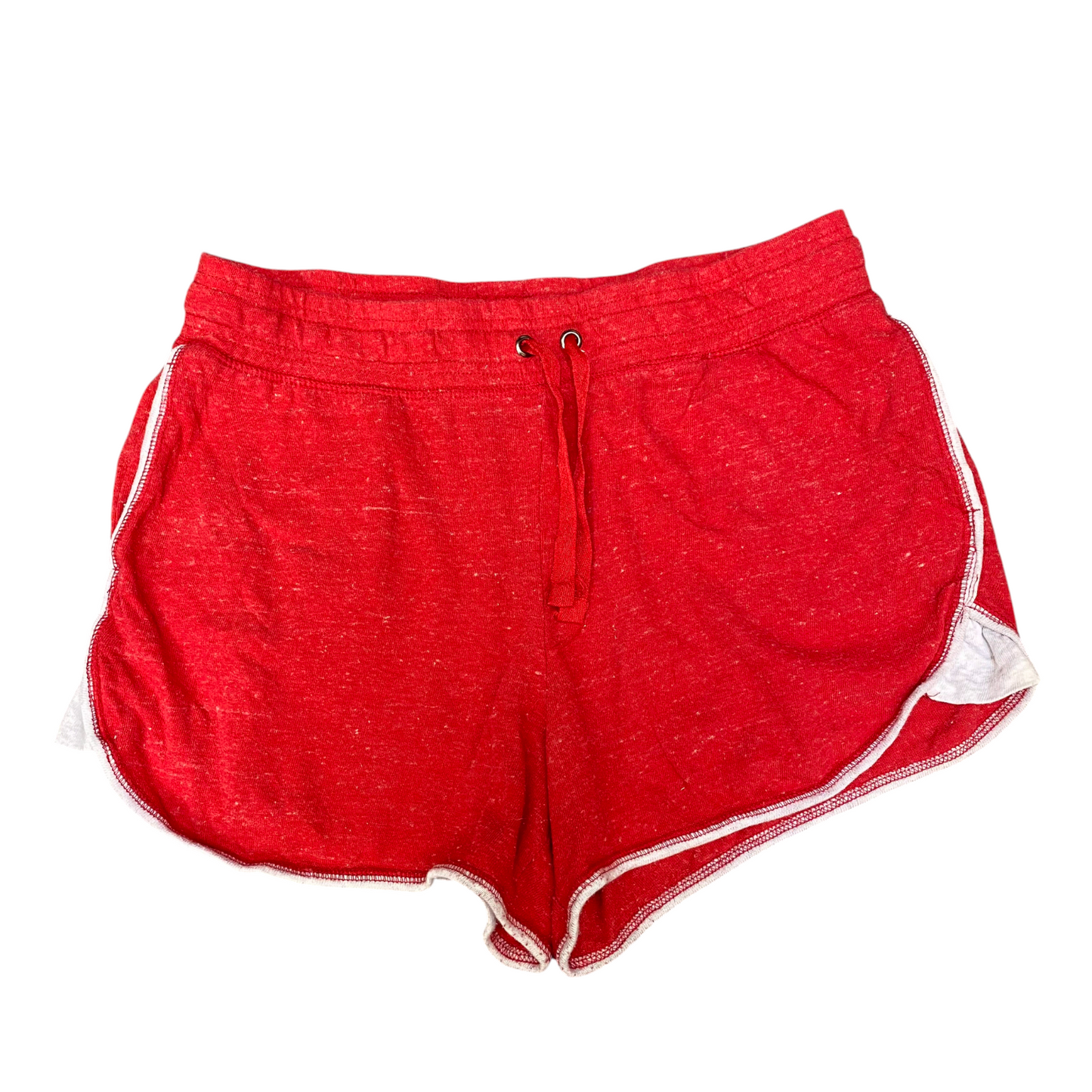 Running Sprinter Shorts Womens Large Red Athletic Fit Workout Drawstring Waist