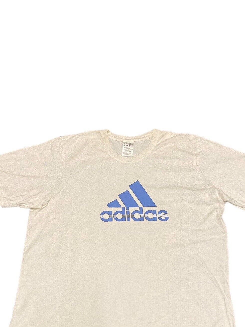 Adidas T-Shirt White Mens XL Chest Logo