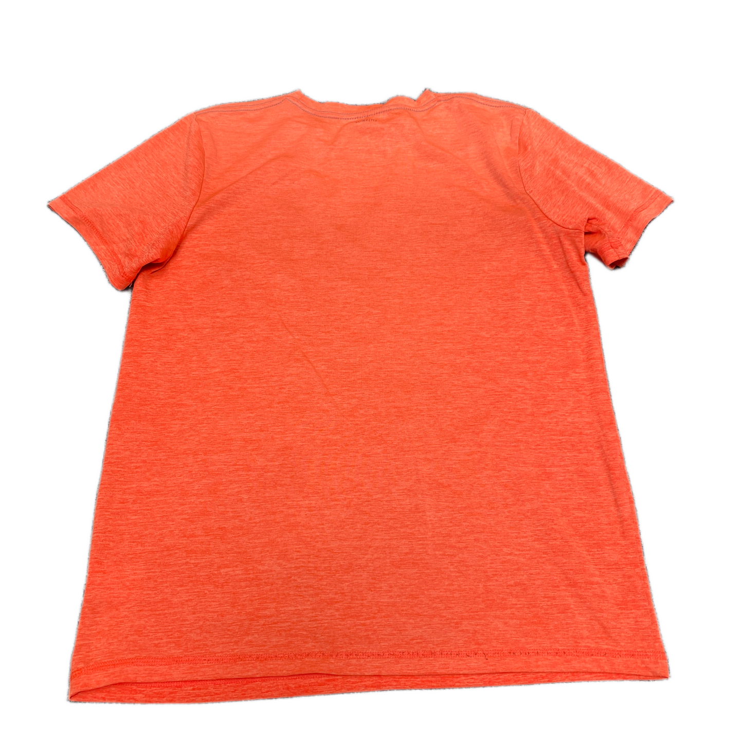 Adidas T-Shirt Men S Orange Heather Graphic Logo Short Sleeve Crew Neck Pullover