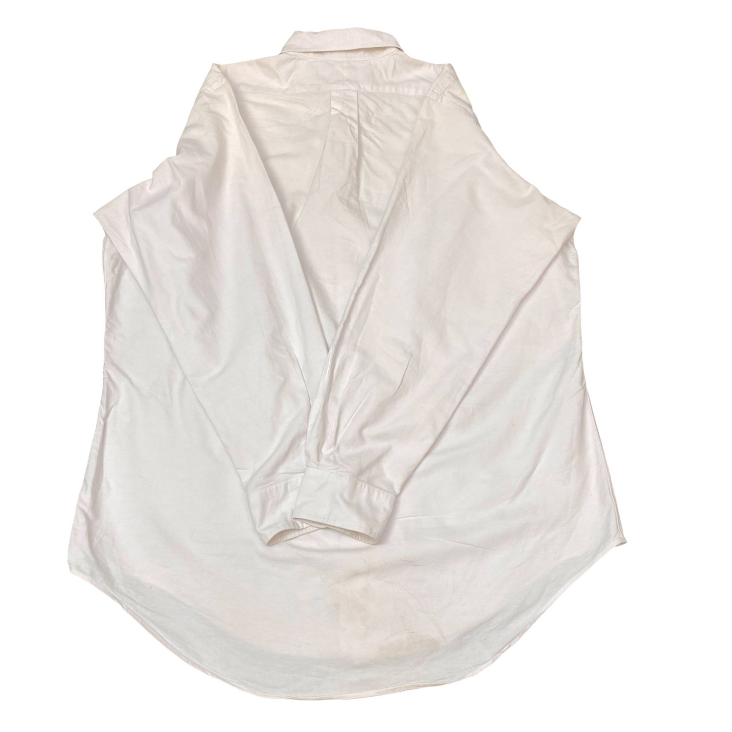 Ralph Lauren Formal Shirt Mens L Pink Long Sleeve Brown Pony Logo Button Down