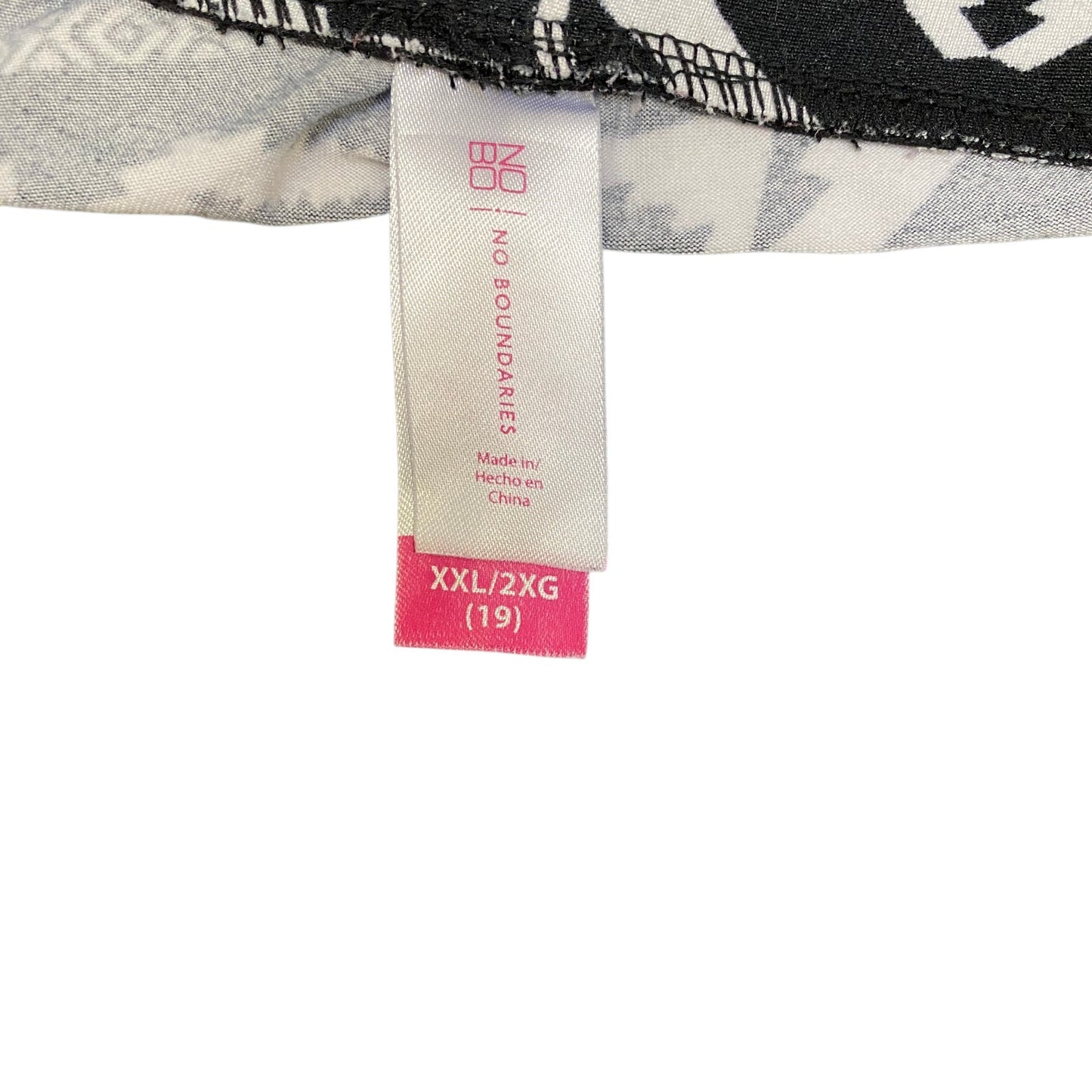 Running Sprinter Shorts Womens 2XL 37" Waist Black White Patterned Dolphin Hem