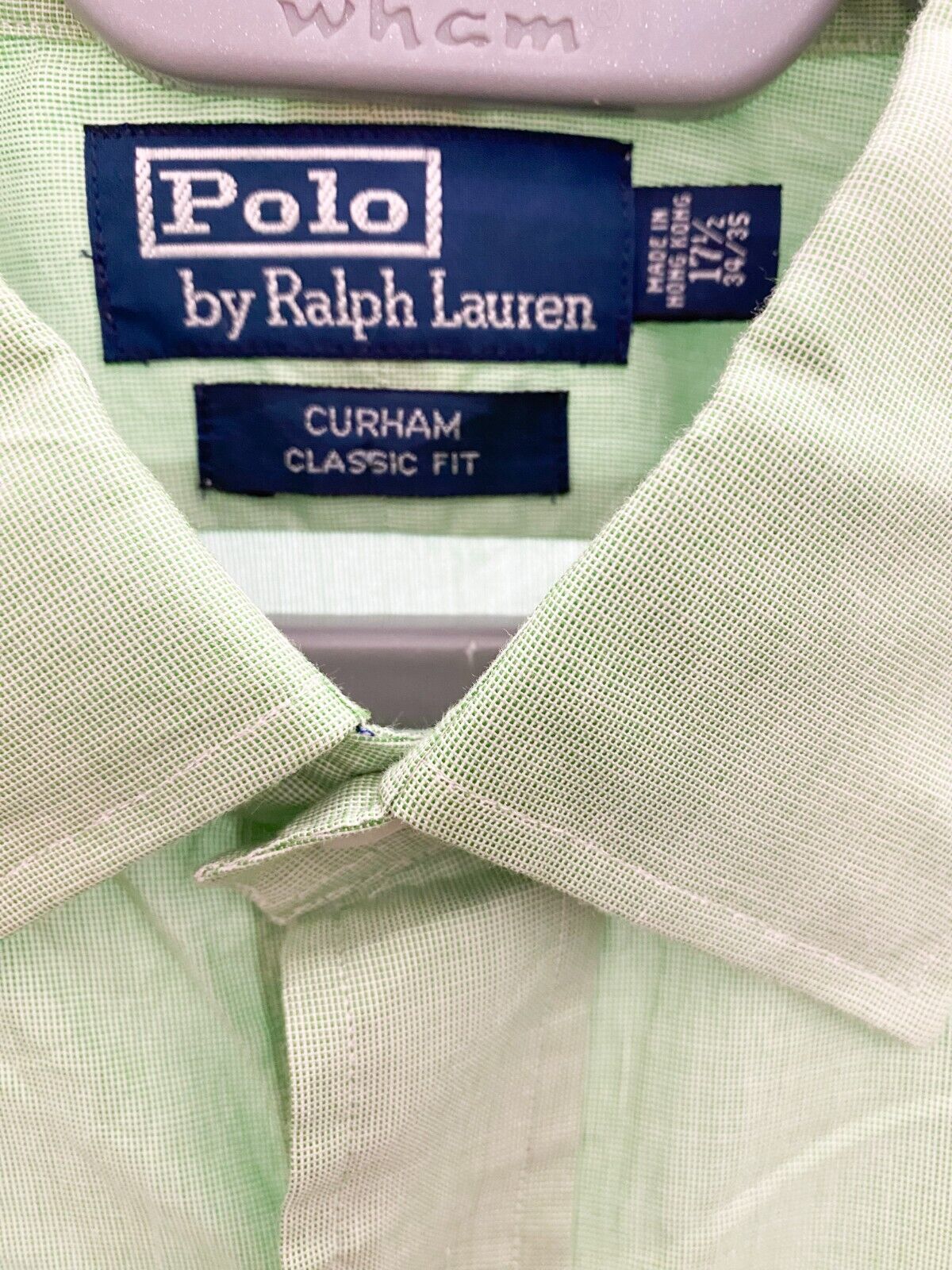 Ralph Lauren Dress Shirt Mens Large Green Curham Classic Fit Pockets Button Down