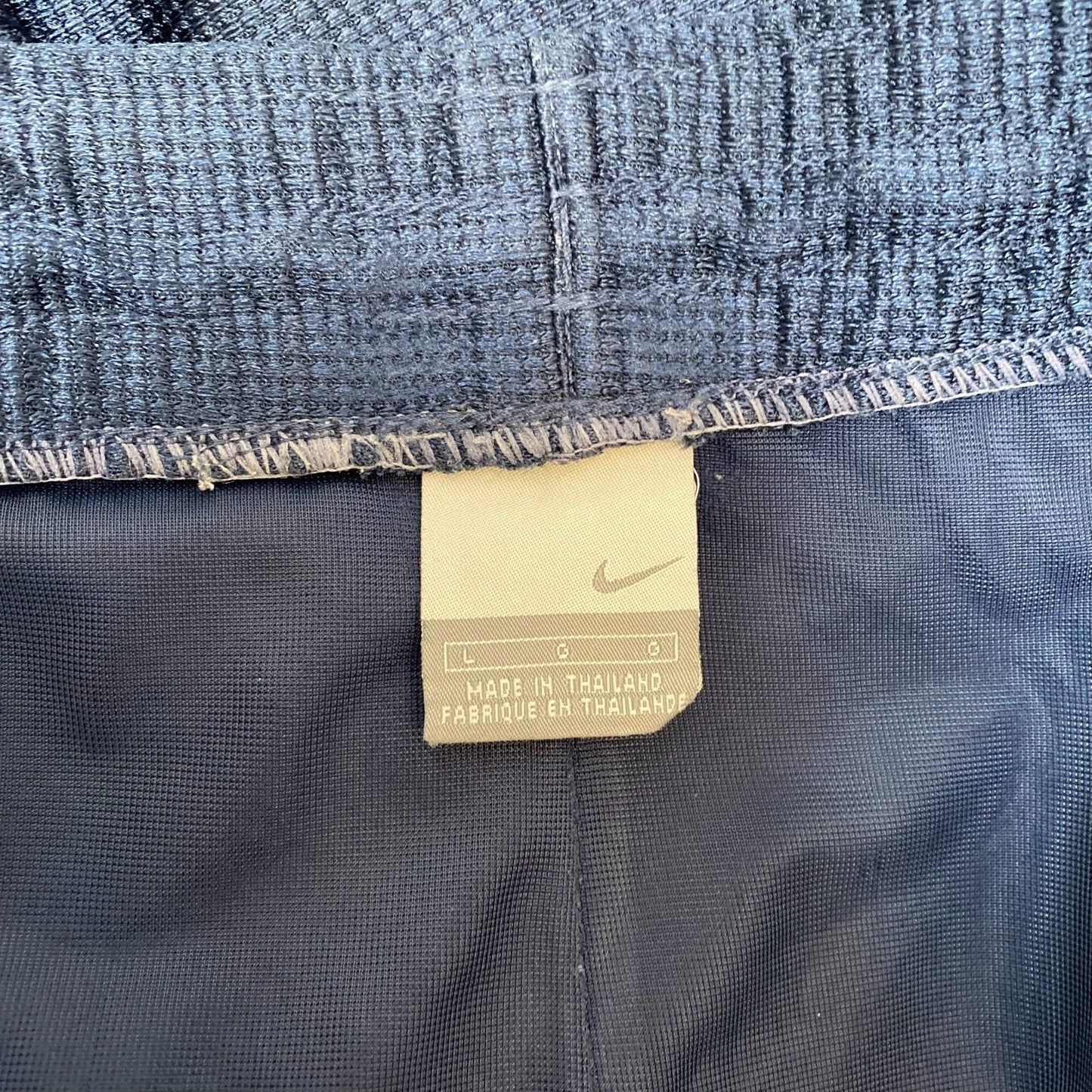 Nike Basketball Shorts Mens Large Blue Dazzle Shiney Athletic Swoosh Logo Preppy