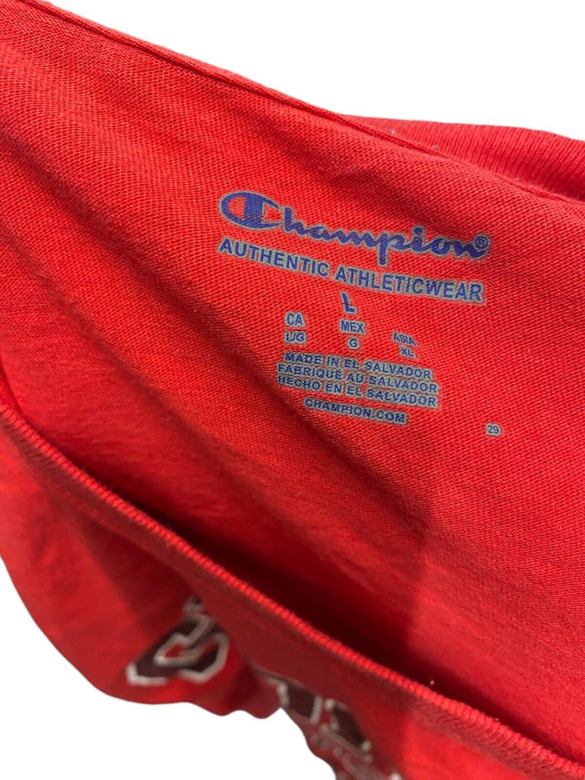 Champion T-Shirt Mens M Red Georgia Football Athleticwear Crew Neck Pullover Tee