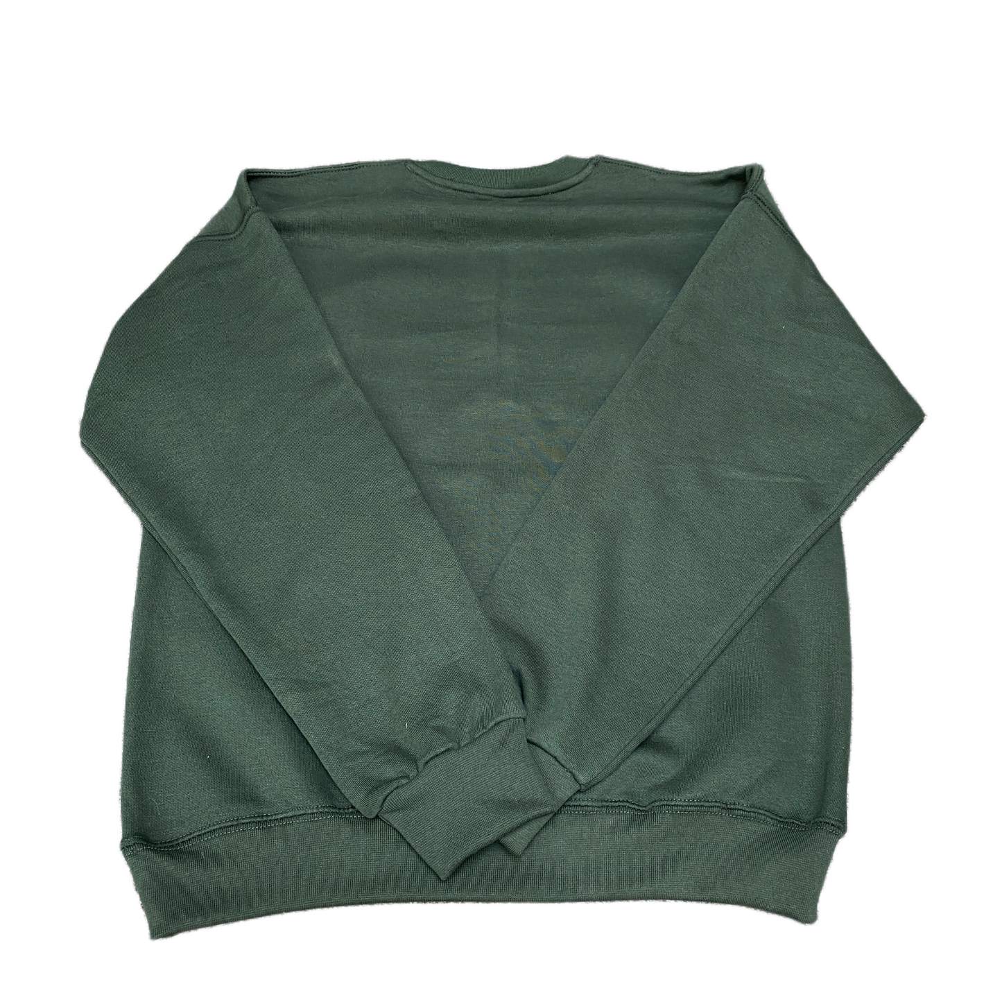Nike Reworked Sweatshirt Mens Small Green Embroidered Spellout Logo Vintage Y2K
