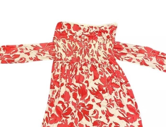 Juicy Couture Floral Dress Red And White Womens M