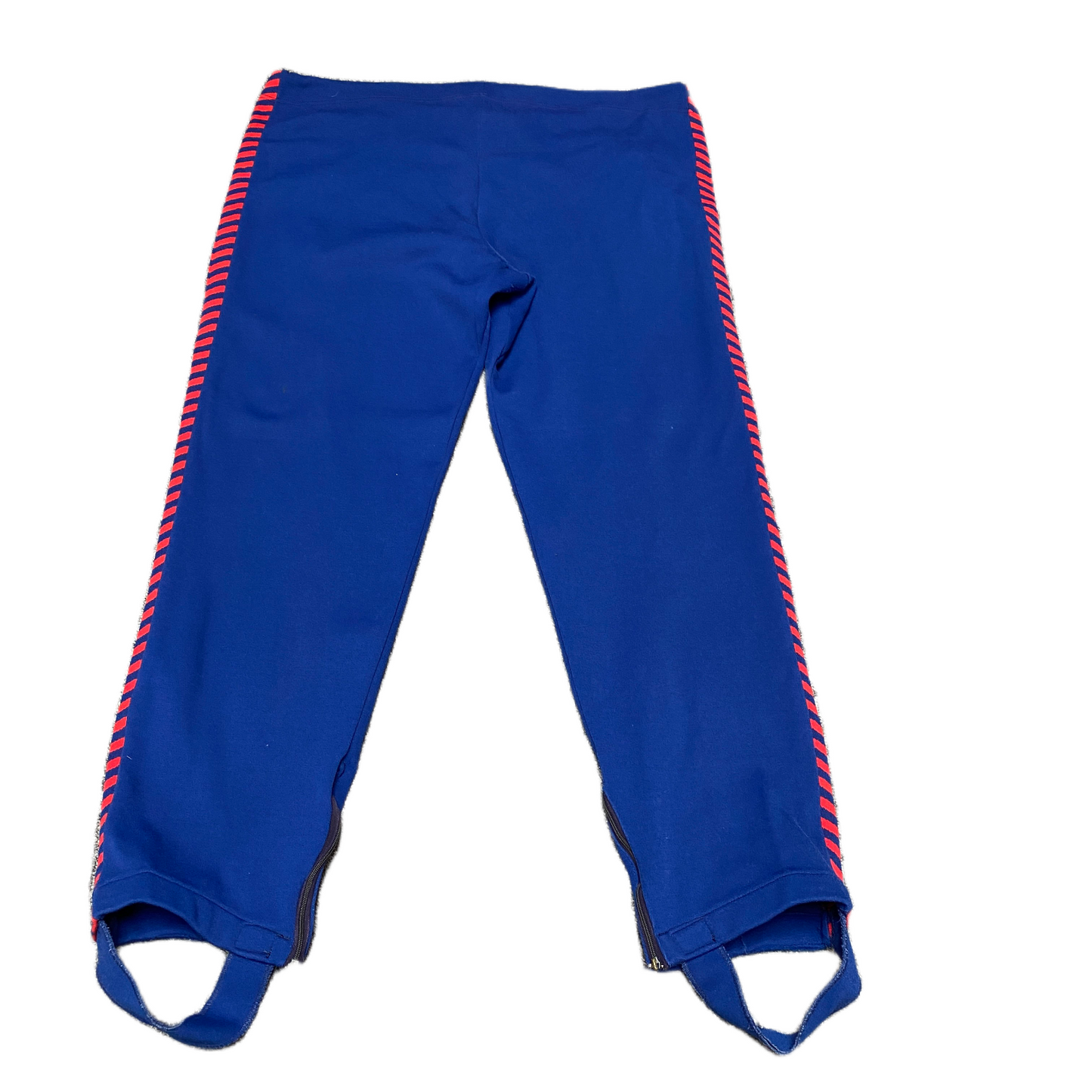 Hummel Joggers Fits as Womens 39" Waist Blue Red Stirrup Athletic Track Trouser