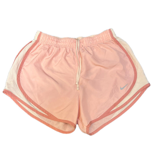 Nike Running Sprinter Shorts Fits as Women S 27" Waist Peach White Dolphin Hem