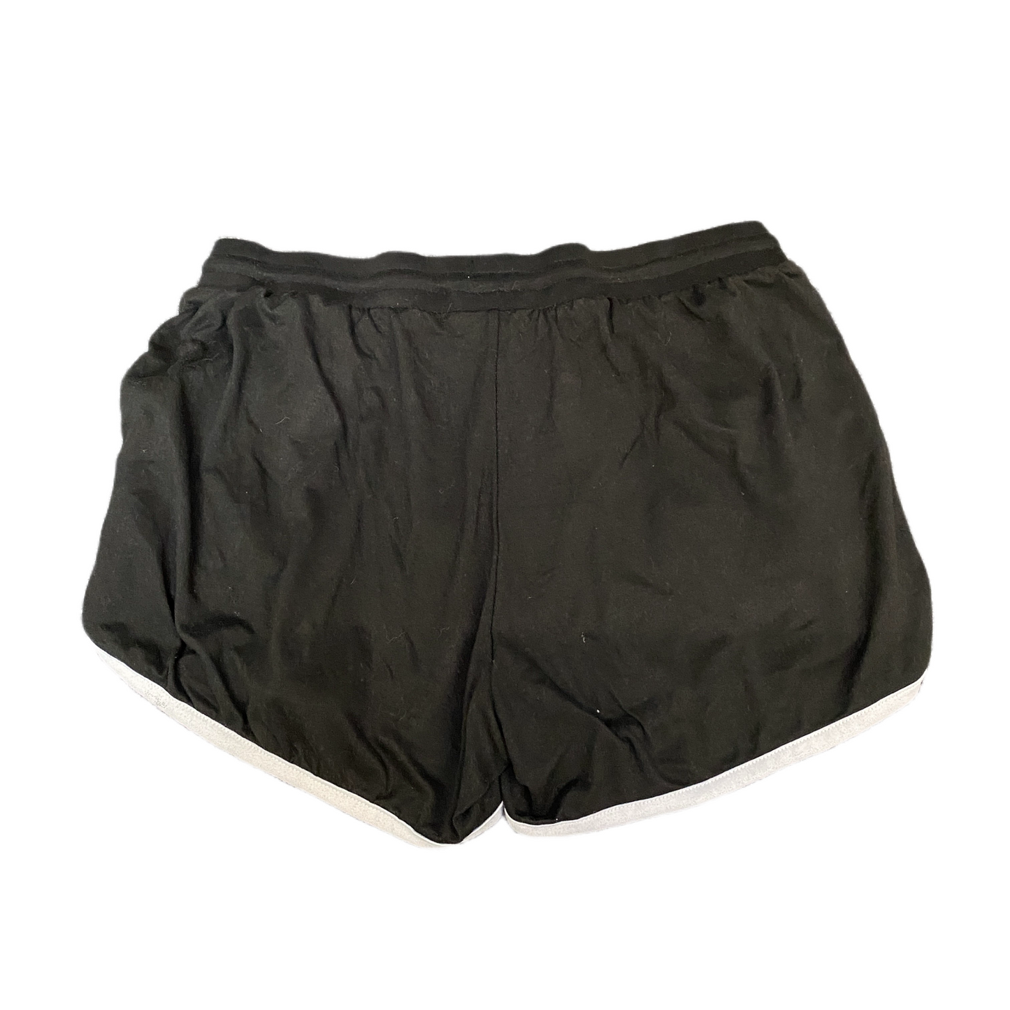 Running Sprinter Shorts Women S 27" Waist Black Athletic Gym Workout Dolphin Hem