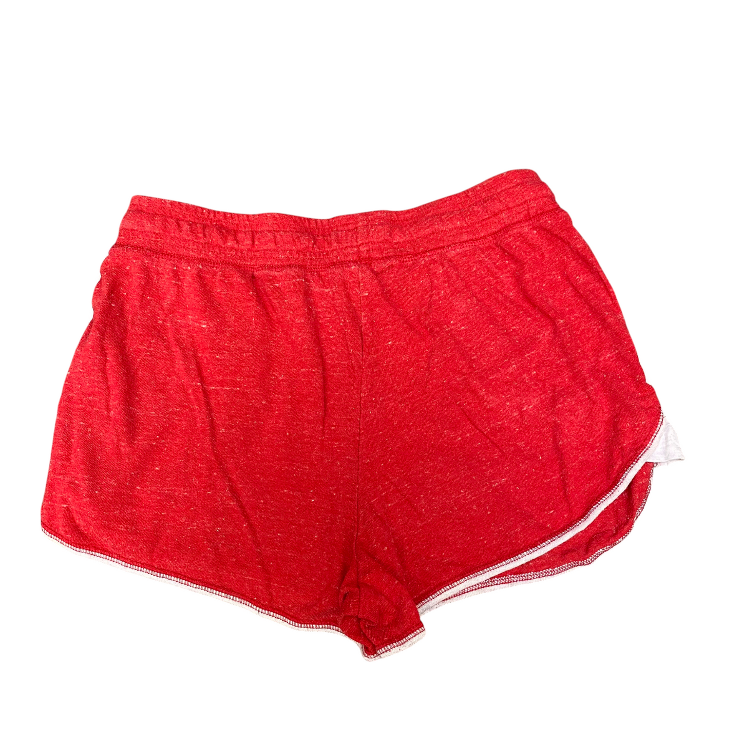 Running Sprinter Shorts Womens Large Red Athletic Fit Workout Drawstring Waist