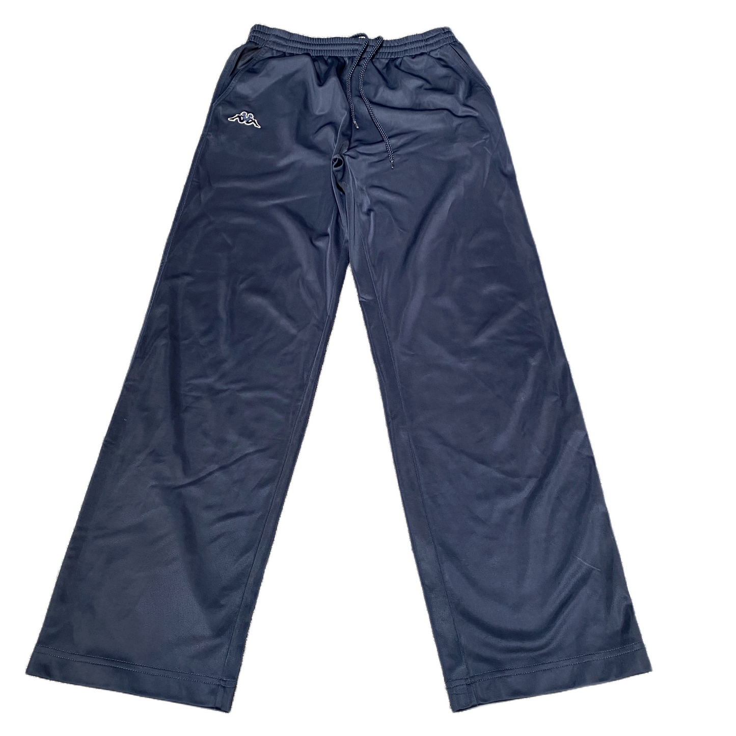 Kappa Joggers Fits as Women 29" Waist Navy Straight Leg Drawstring Track Trouser