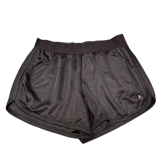Running Sprinter Shorts Womens Medium Black Mesh Gym Athletic Fit Elastic Waist