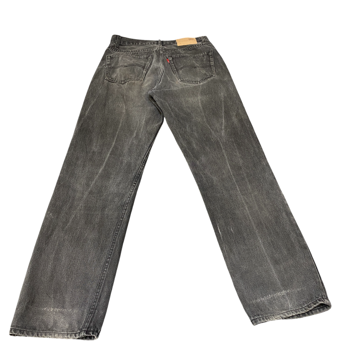 Levi's Jeans Mens 30" Waist Grey Stretch Low Waist Streetwear Straight Leg