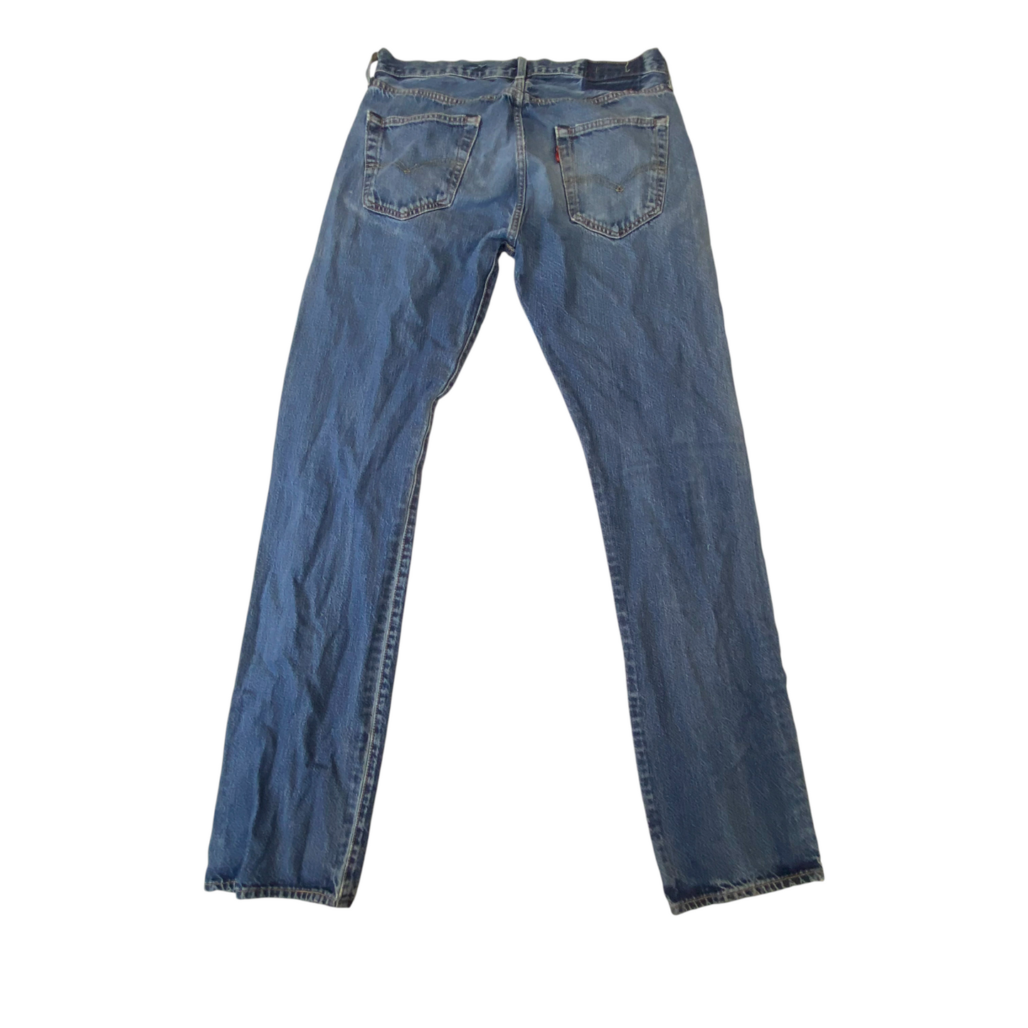 Levi's Jeans Womens Large Blue Denim Slim Straight Fit Medium Wash Outdoor