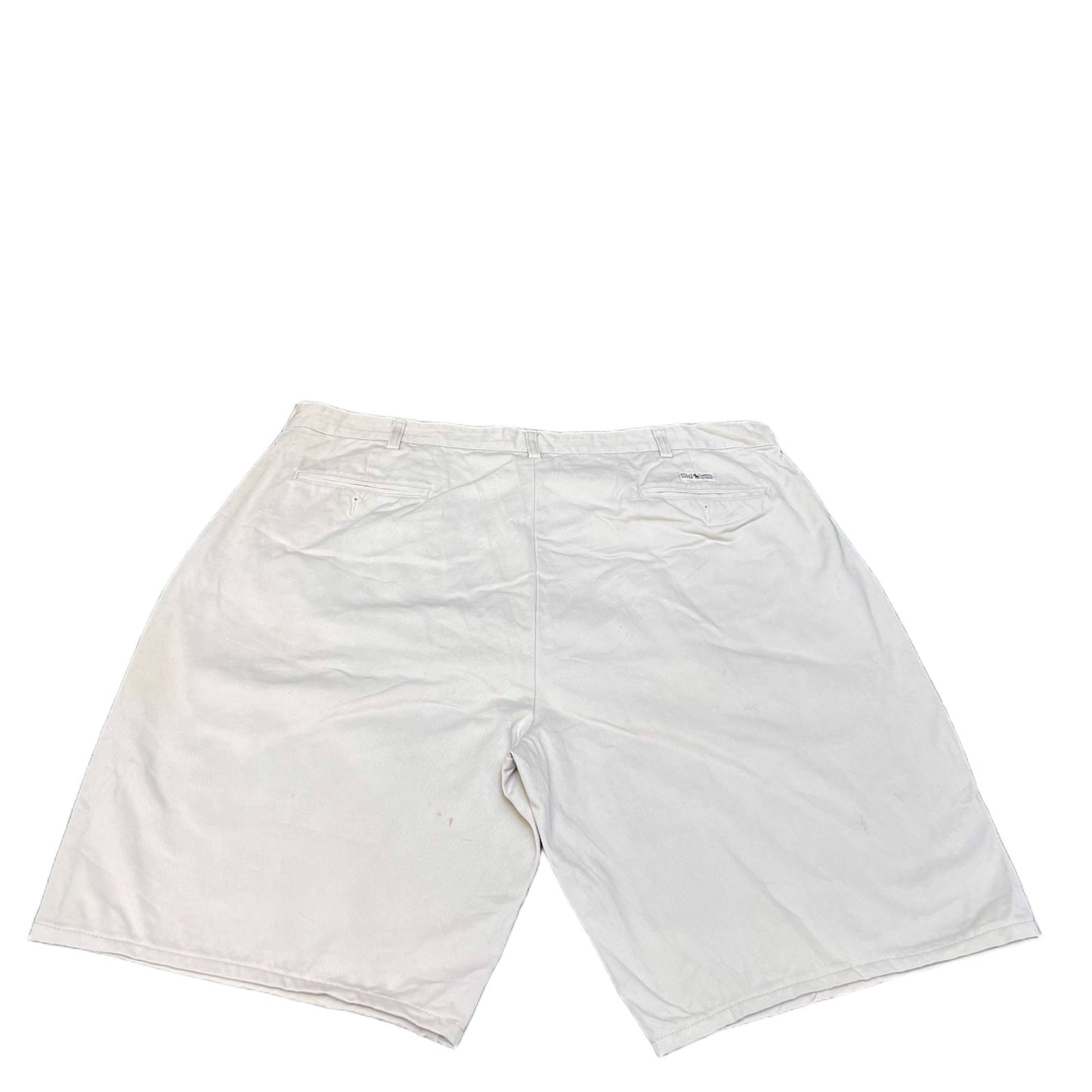 Polo Ralph Lauren Chino Shorts Fits as Mens XL 40" Waist Cream Slash Pocket