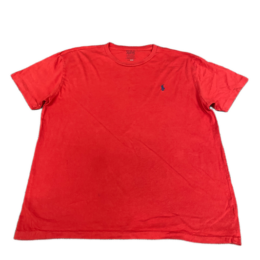 Ralph Lauren T-Shirt Mens Medium Red Pony Logo Short Sleeve Crew Neck Pullover