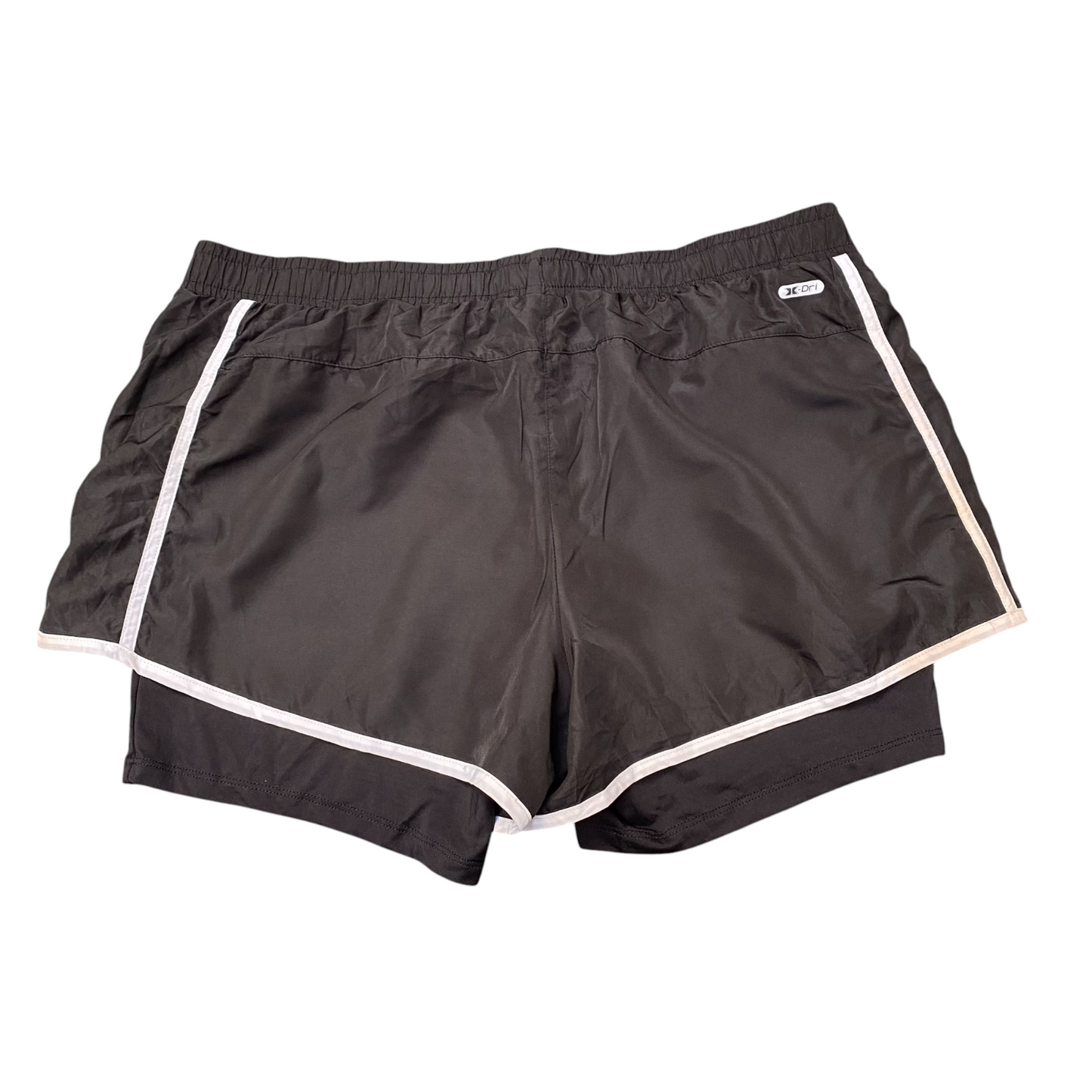 Activewear Running Shorts Womens XL Black Lined Stretch Performance Drawstring