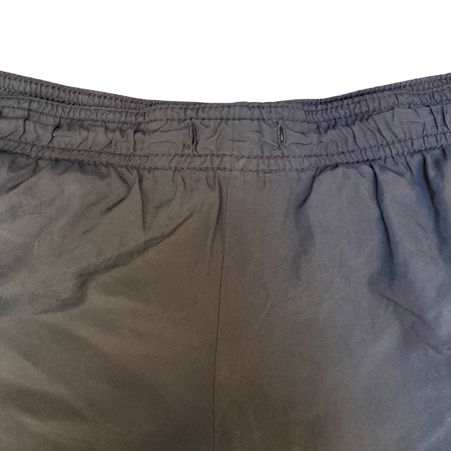 Running Sprinter Shorts Womens Medium Black Athletic Gym Training Dolphin Hem