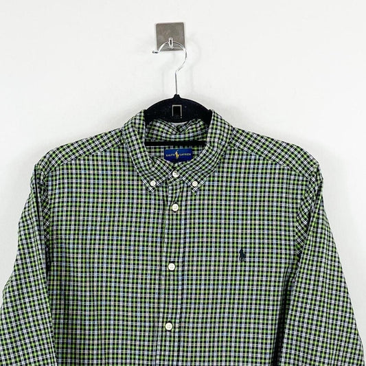 Ralph Lauren shirt Green check fits as Women’s L (states XL)