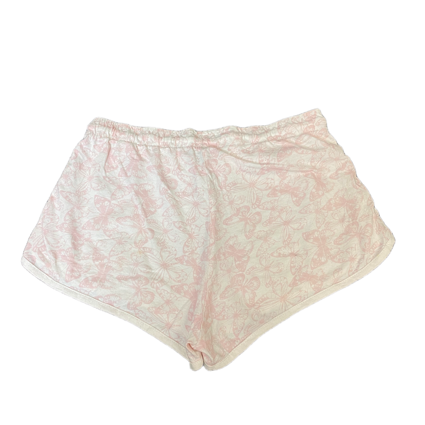 Running Sprinter Shorts Girls S 29" Waist White Pink Printed Workout Dolphin Hem