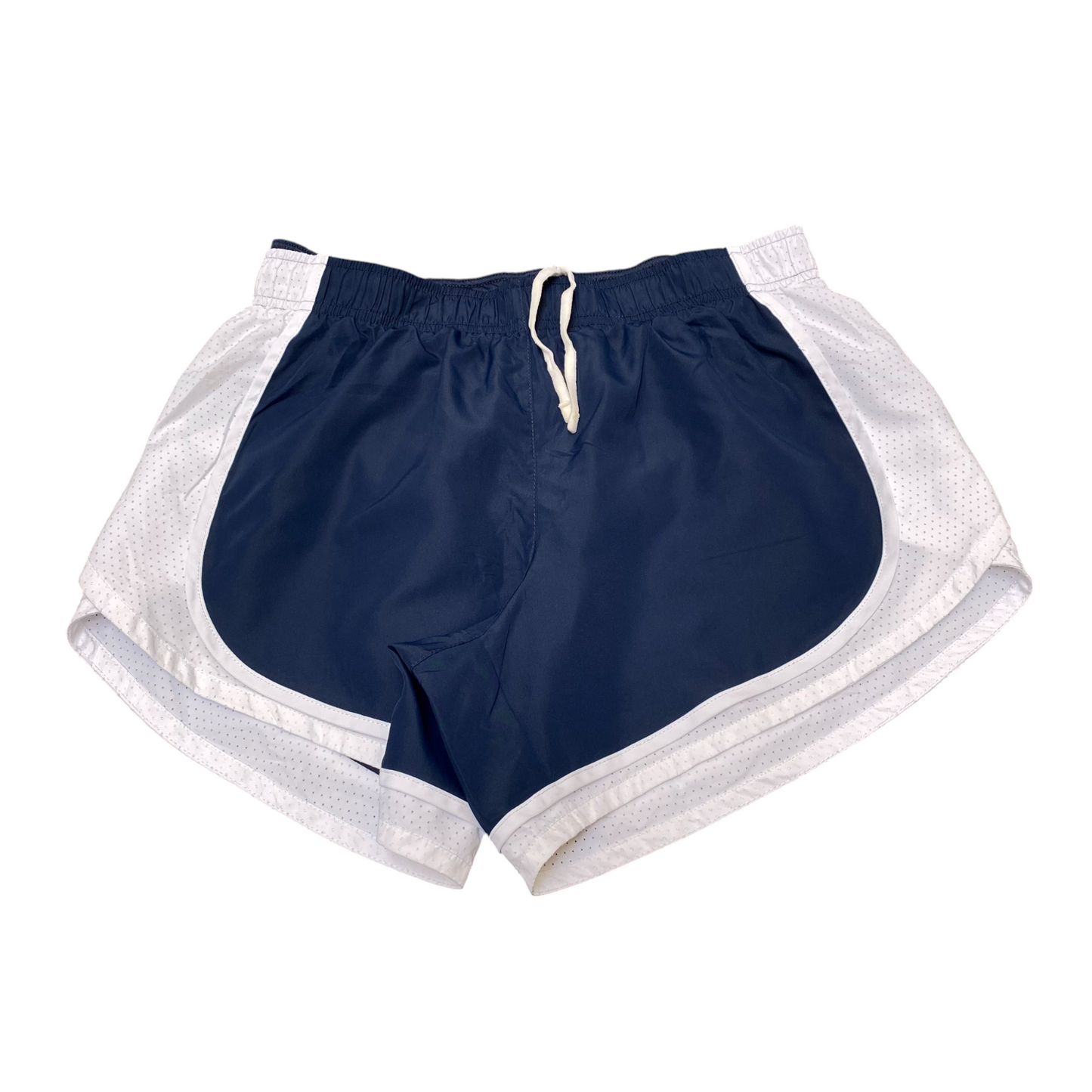 Active Running Sprinter Shorts Womens Medium Blue White Side Mesh Athletic Fit