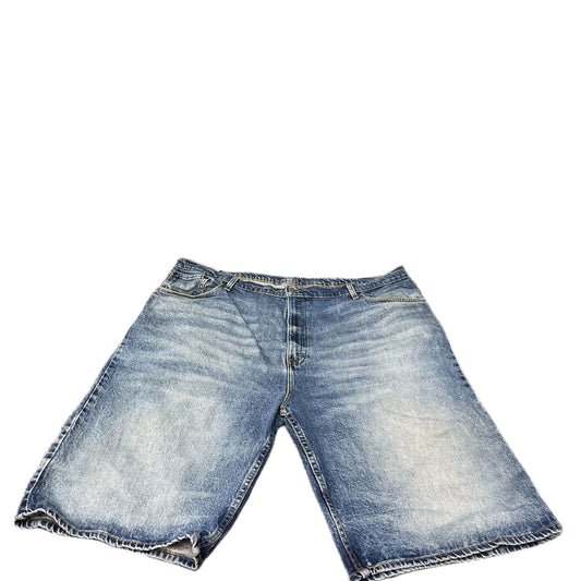 Levi's 569 Jean Shorts Fits as Mens XL 43" Waist Blue Denim Loose Straight Fit