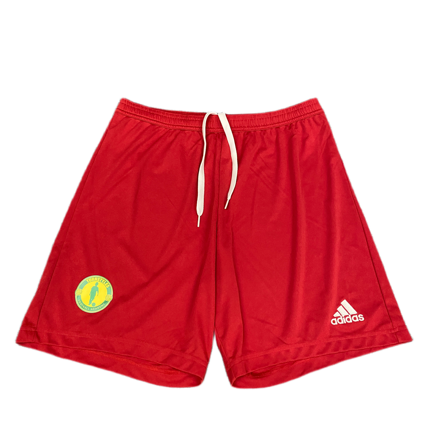 Adidas AEROREADY Football Shorts Mens S 30" Waist Red Elastic Waist Drawstring