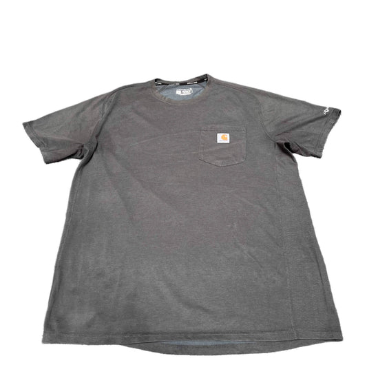 Carhartt Force Pocket T-Shirt Mens L Grey Relaxed Fit Short Sleeve Summer Tee