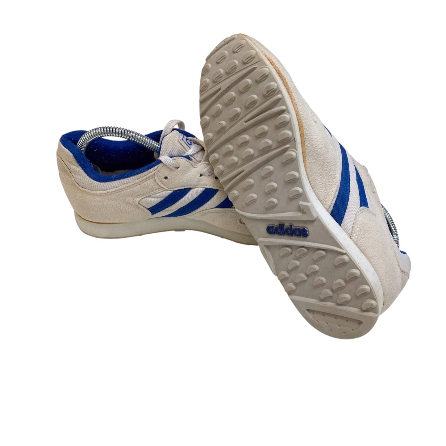 Adidas Training Sneakers Men's UK 5 Blue White Casual Running Low Top Lace Up