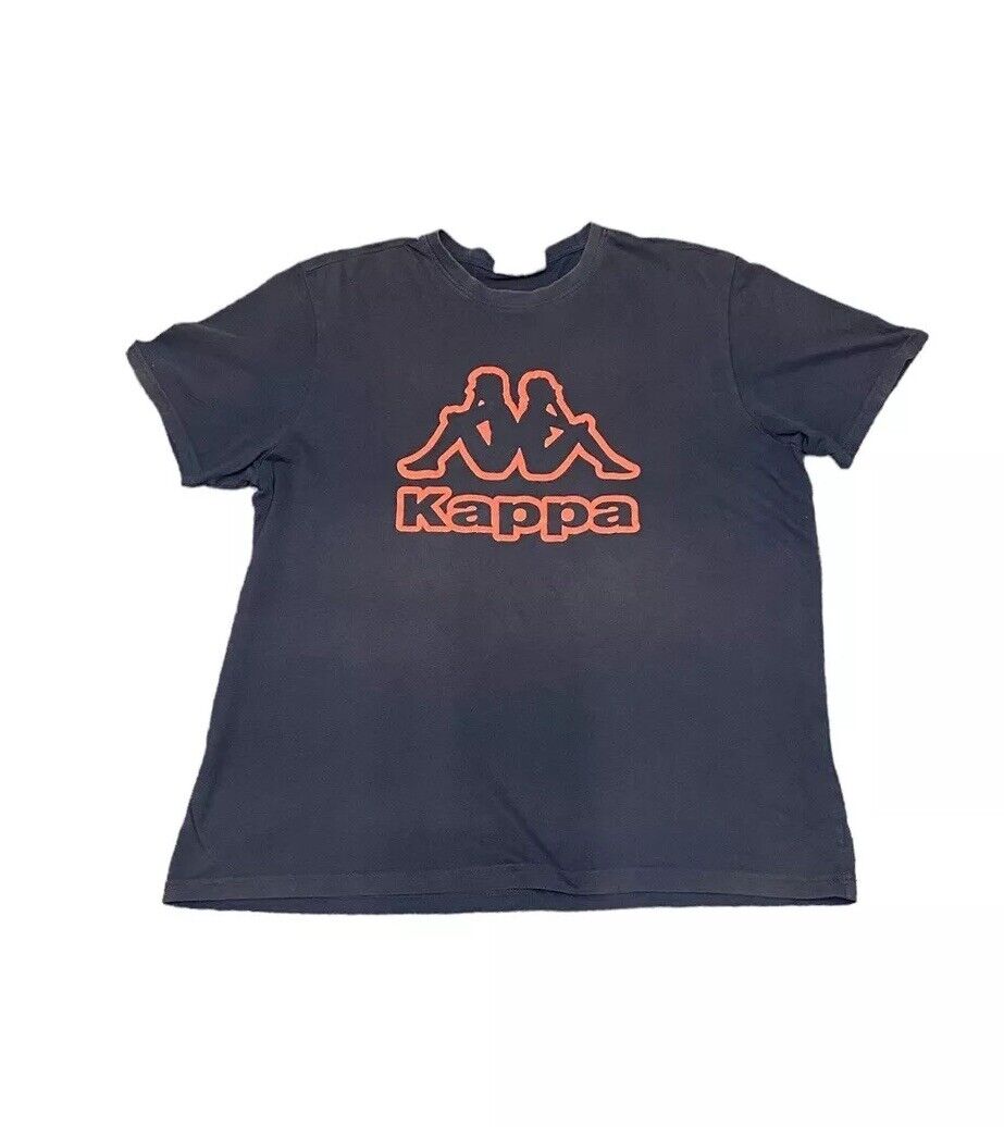 Kappa T-Shirt Navy Mens XL Chest Logo