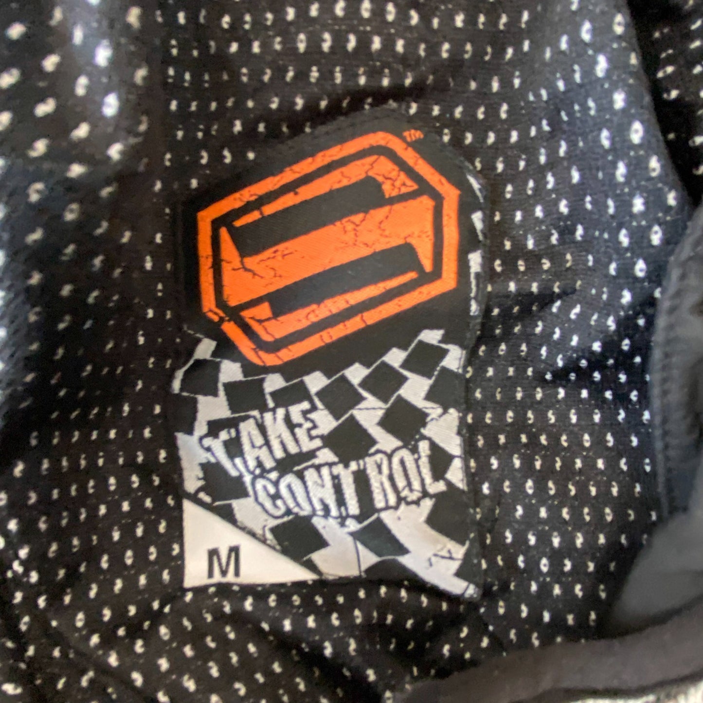 Shift Motorcycle Jacket Mens Medium White Black Lightweight Removable Protector