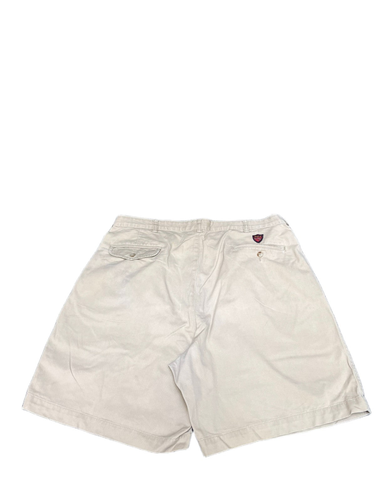Polo Golf by Ralph Lauren Chino Shorts Fits as Mens XL 36" Waist Khaki Pleated