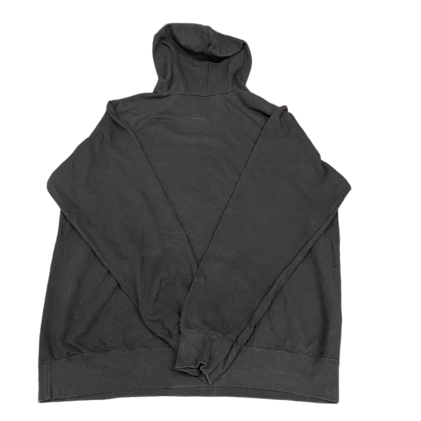Fruit Of The Loom Sweat Hoodie Fits as Mens XL Black Graphic Print