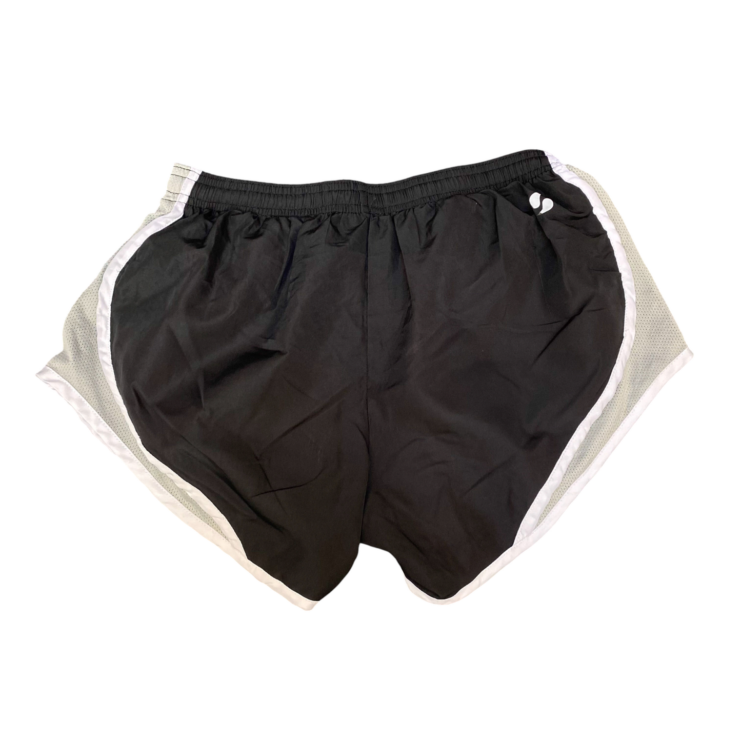 Running Sprinter Shorts Womens Medium Black Side Mesh Athletic Fit Drawstring