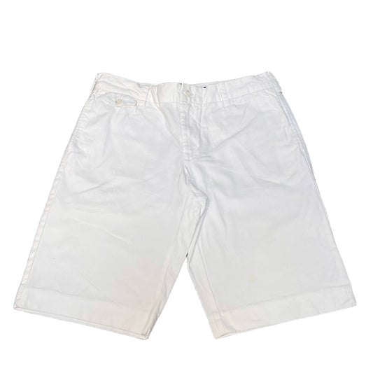 Ralph Lauren Sport Bermuda Shorts Fits as Women XL 34" Waist White Denim Outdoor