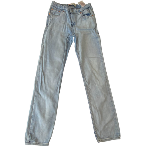 Levi's Jeans Womens 24W 28L Blue Denim Light Wash Mid-Rise 512 Slim Tapered Leg