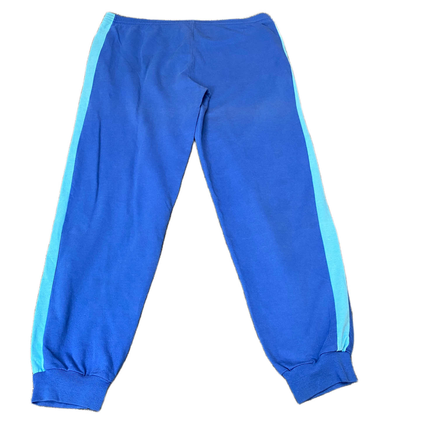PUMA Joggers Fits as Womens 40" Waist Blue Embroidered Logo Tapered Leg Trouser