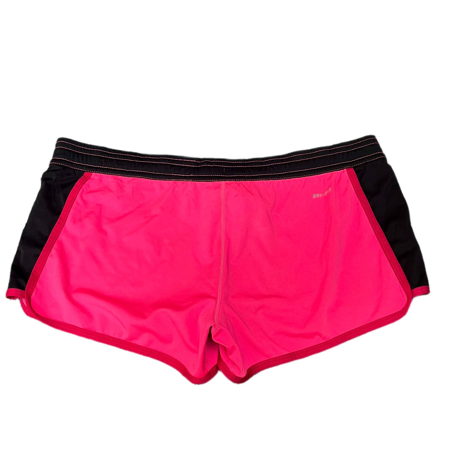 Nike Dri-FIT Athletic Running Shorts Fits as Women 2XL 39" Waist Pink Drawstring
