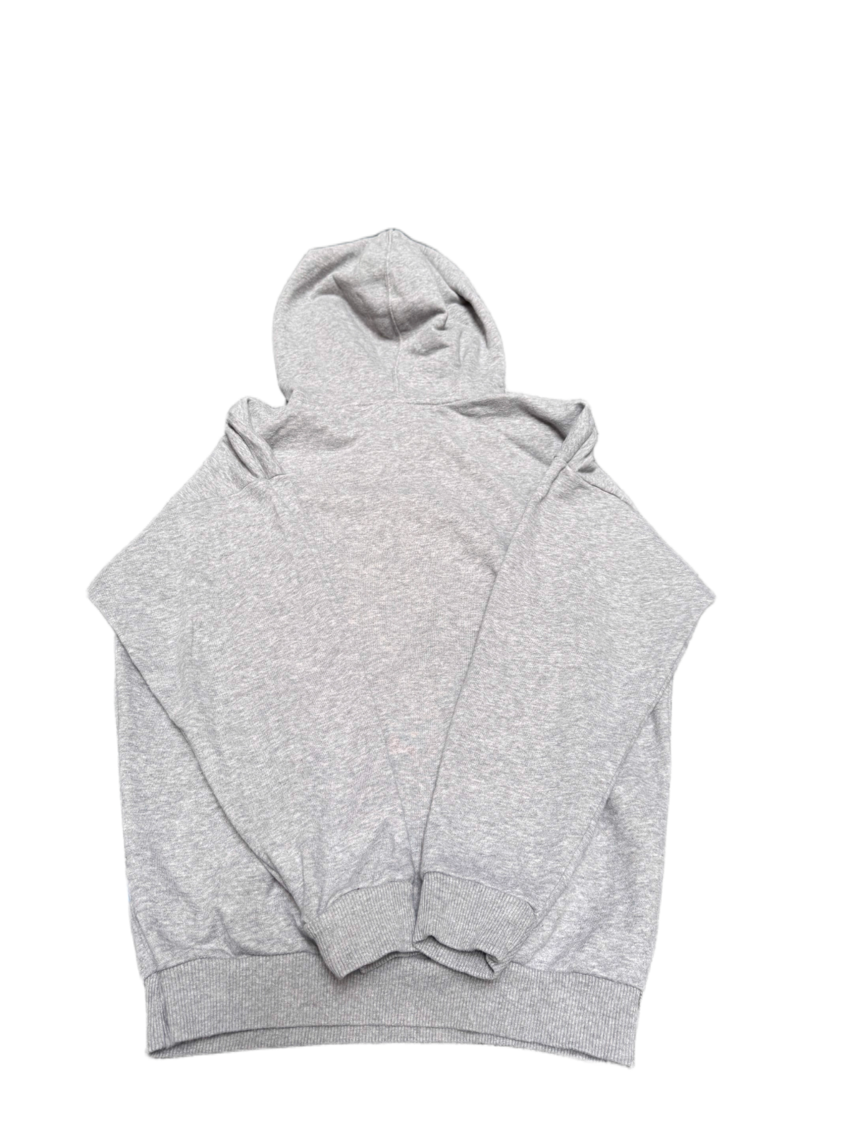 Adidas Pullover Hoodie Womens Small size 10 Grey White Graphic Logo Long Sleeve