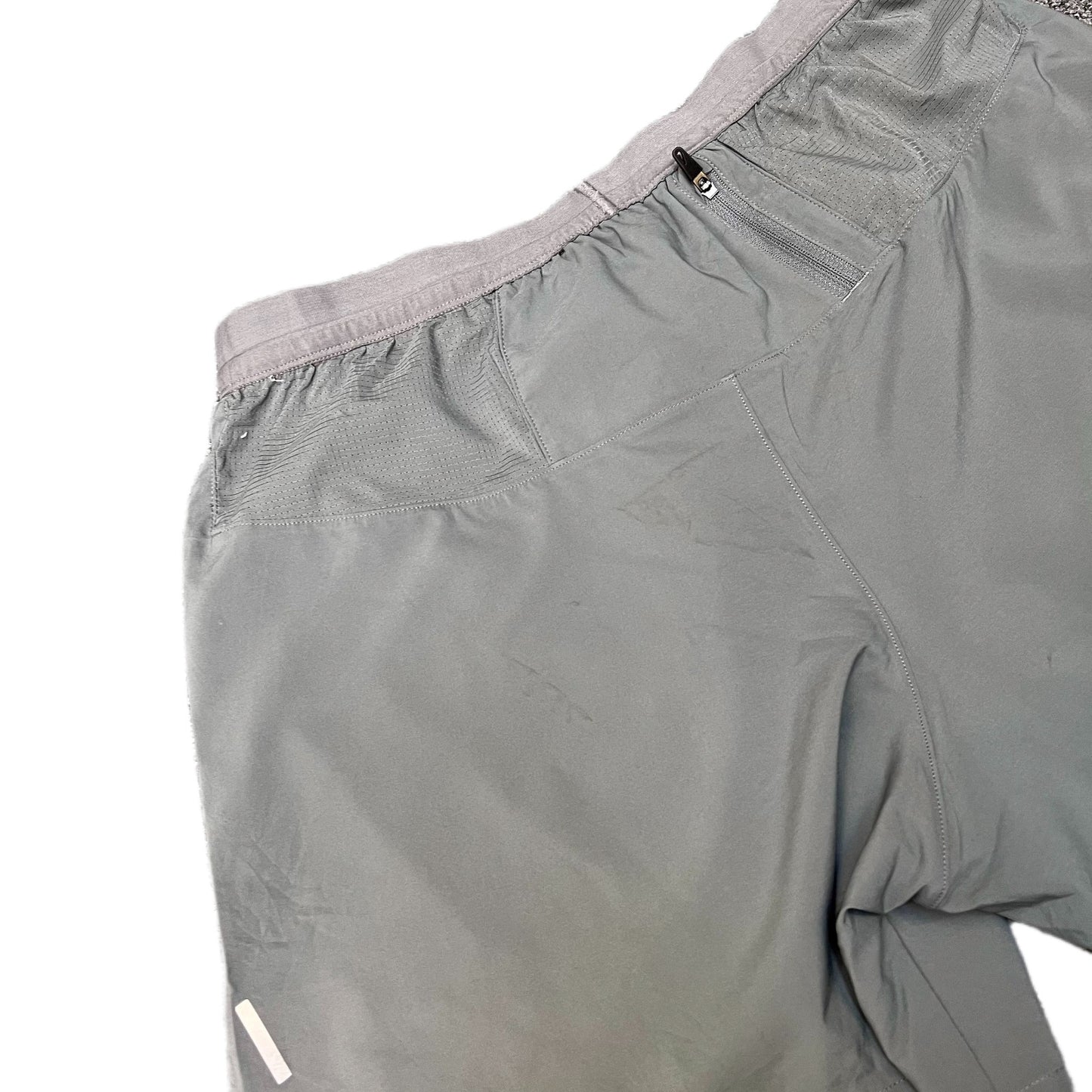 Nike Dri-FIT Running Shorts Fits as Mens S 29" Waist Grey Performance Drawstring