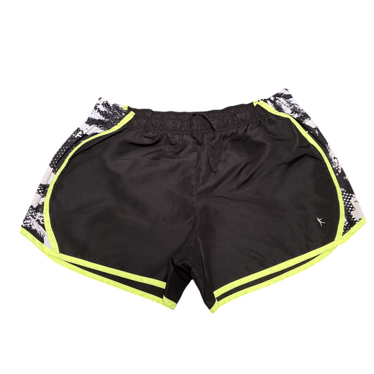 Danskin Now Running Sprinter Shorts Womens Large Black Elastic Waist Drawstring