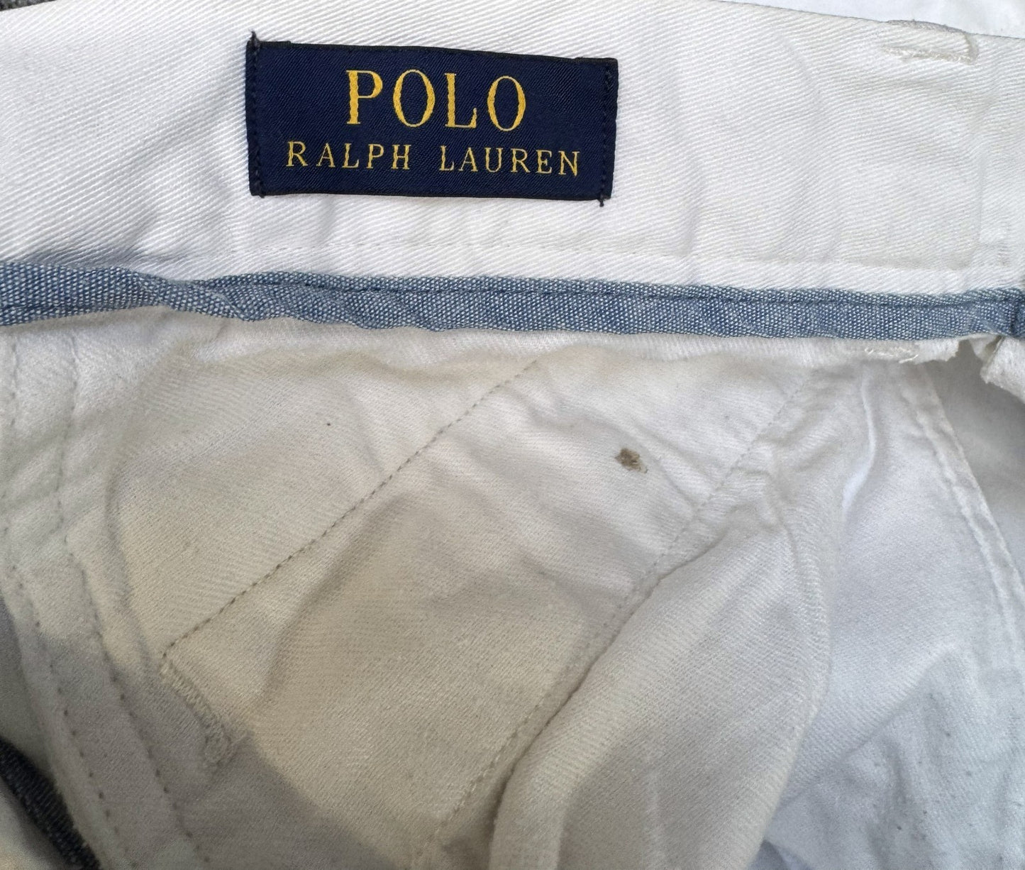 Polo Ralph Lauren Chino Shorts Fits as Mens Medium 32" Waist White Classic Fit