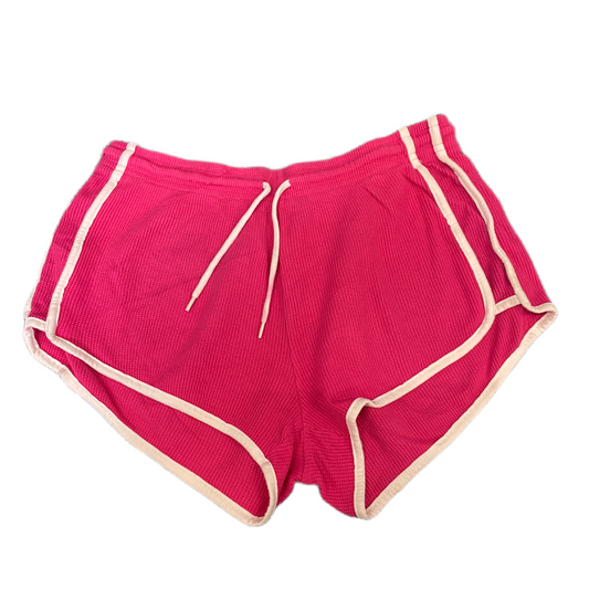 Running Sprinter Shorts Girls M 29" Waist Pink Athletic Gym Workout Dolphin Hem