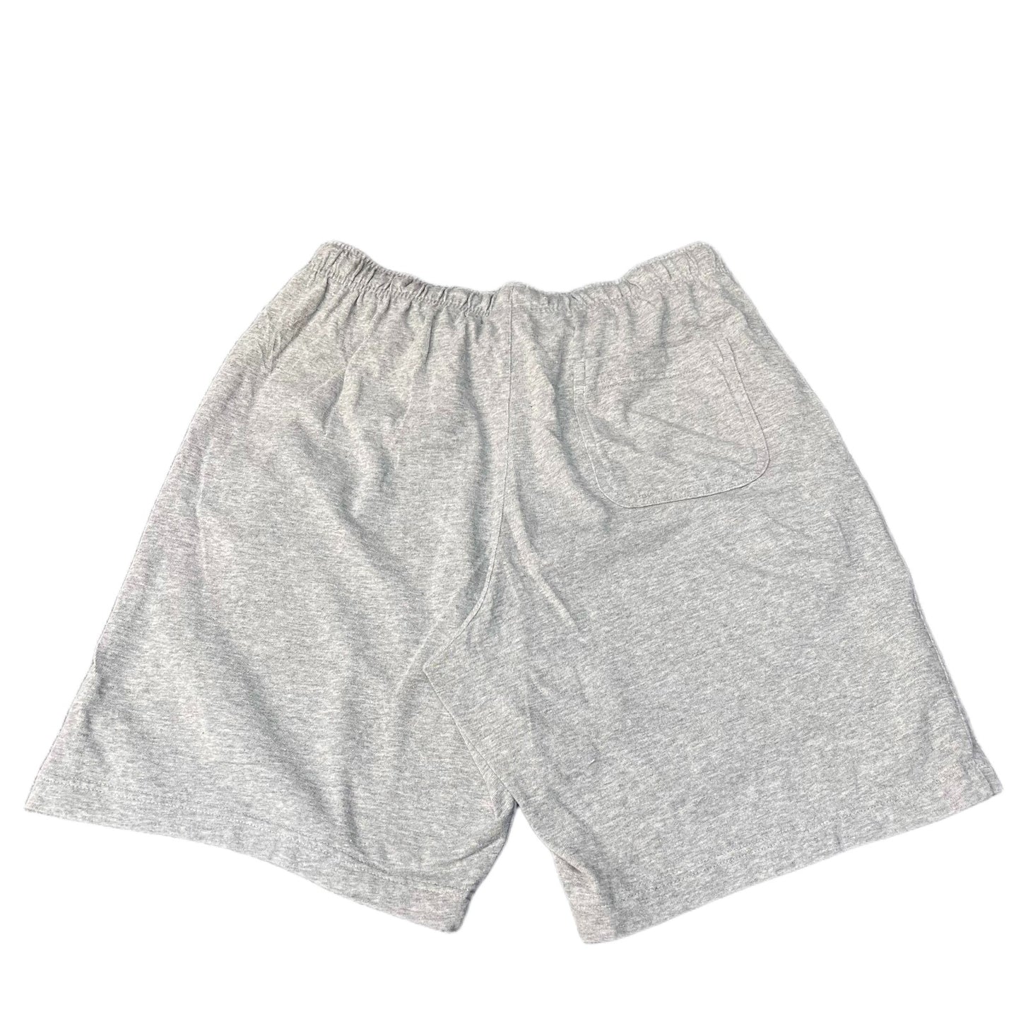 Nike Sweat Shorts Men Medium 31" Waist Grey Embroidered Swoosh Logo Gym Training