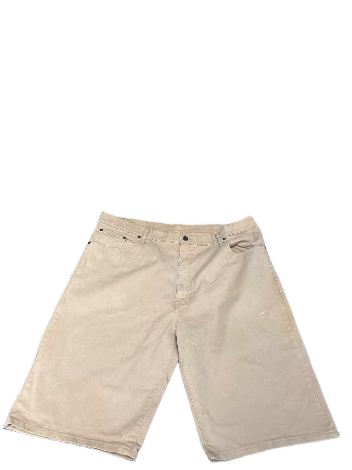 Levi's 569 Loose Straight Bermuda Shorts Fits as Mens XL 42" Waist Tan White Red