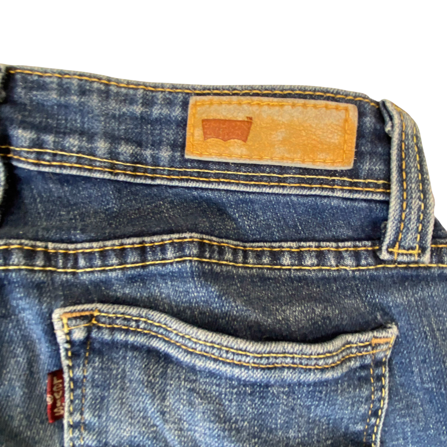 Levi's Jeans Womens Small W24 L29 Blue Denim Red Tab Super Skinny Leg Outdoor