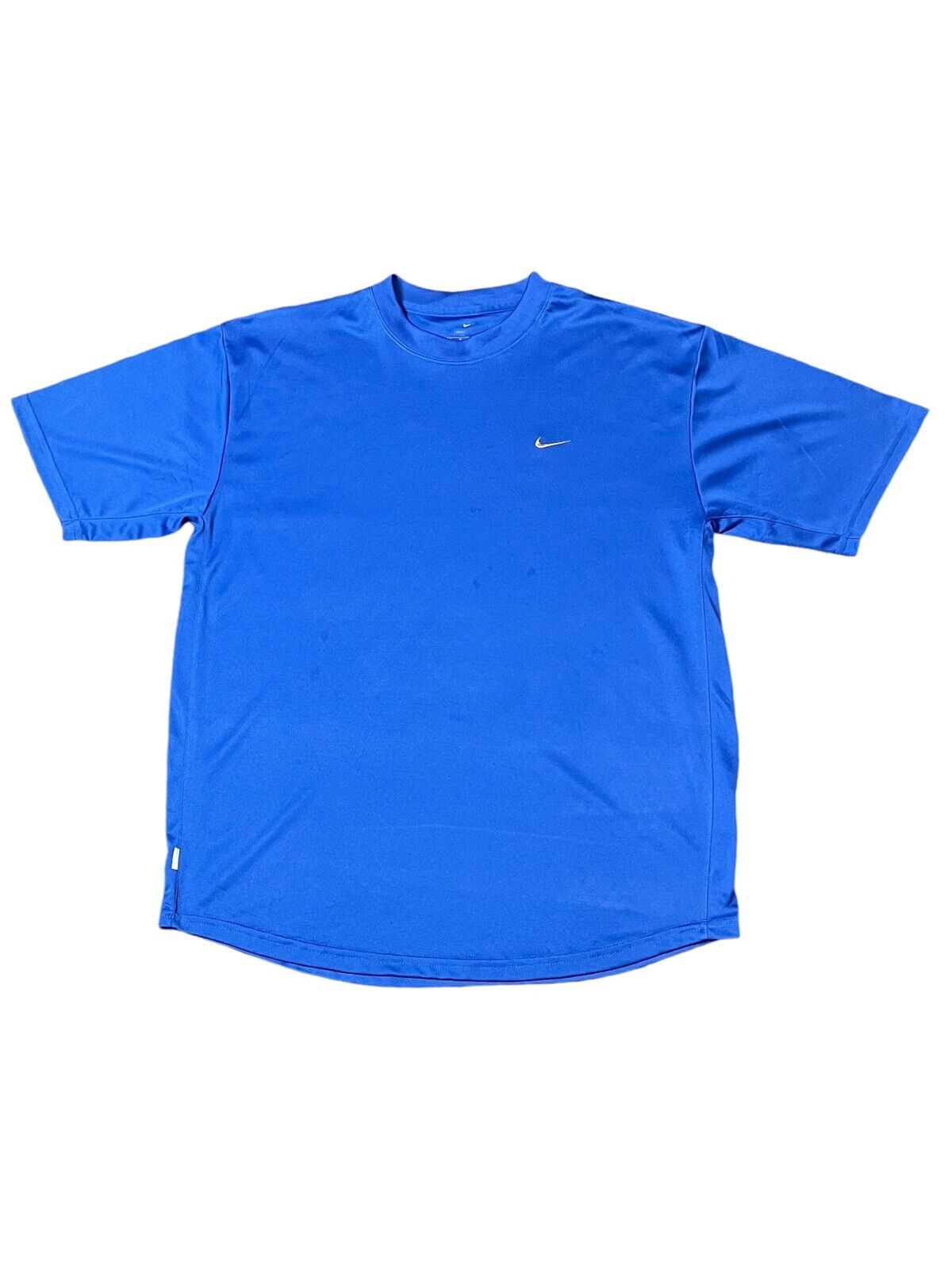 Nike Swoosh T-Shirt Blue Mens M Chest Logo