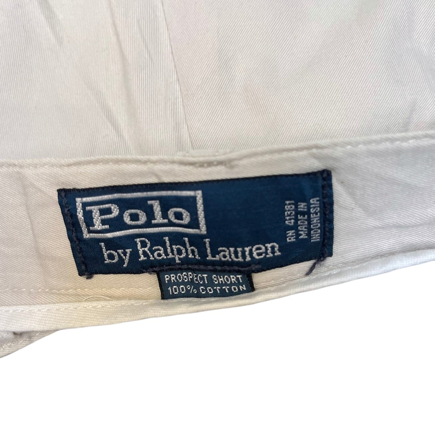 Vtg Polo Ralph Lauren Chino Shorts Fits as Mens XL 36" Waist Beige Flat Front