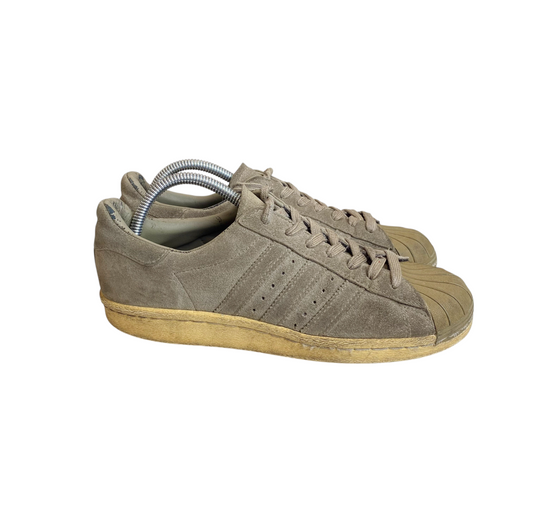 Adidas Originals Superstar Athletic Sneakers Men's UK 6 Green Suede Lace Up